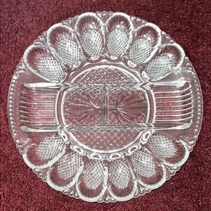 Elegant Clear Glass Serving Platter